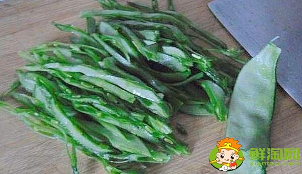 扁豆角怎么切好看,扁豆角怎么切斜块